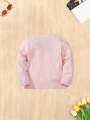 Girls Princess & Unicorn Print T-shirt Comfy Cotton Tops For Sports