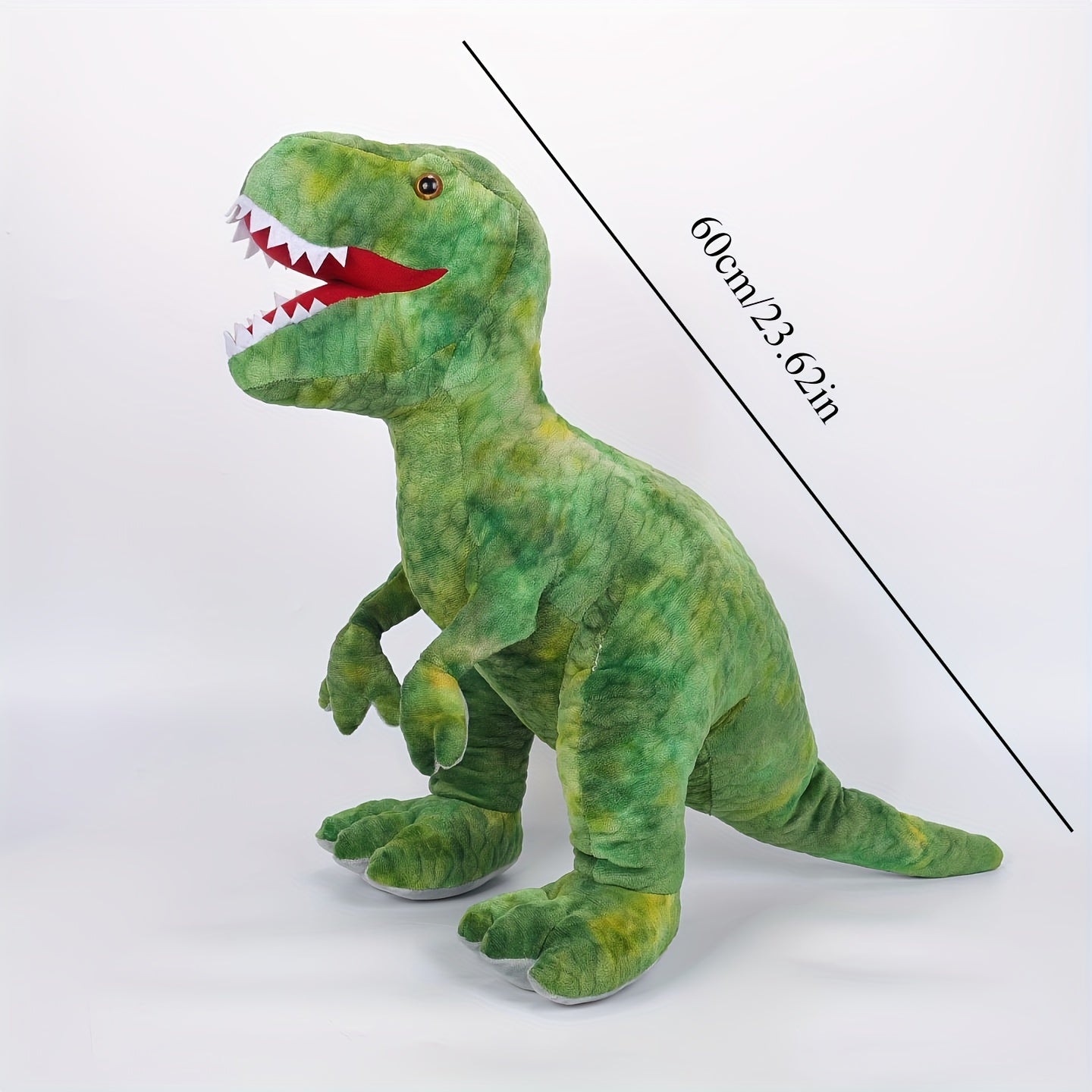 Realistic Dinosaur Plush Toy with Teeth & Spiky