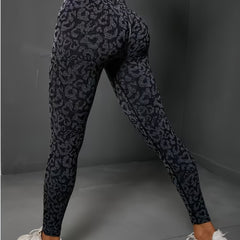 Leopard Print High Waist Yoga Leggings