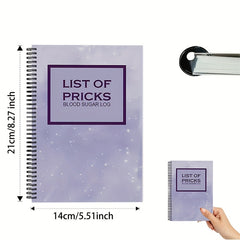 Glucose Journal Daily Record & Medication Tracking Blood Sugar Levels