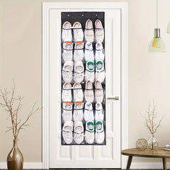 Over The Door Shoe Storage Rack 24 Deep Pockets Organizer