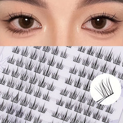 Sunflower Wheat Style False Eyelashes Set 10 Rows Easy to Use