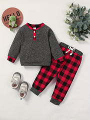 Boys Pullover Sweatshirt & Jogger Pants Set