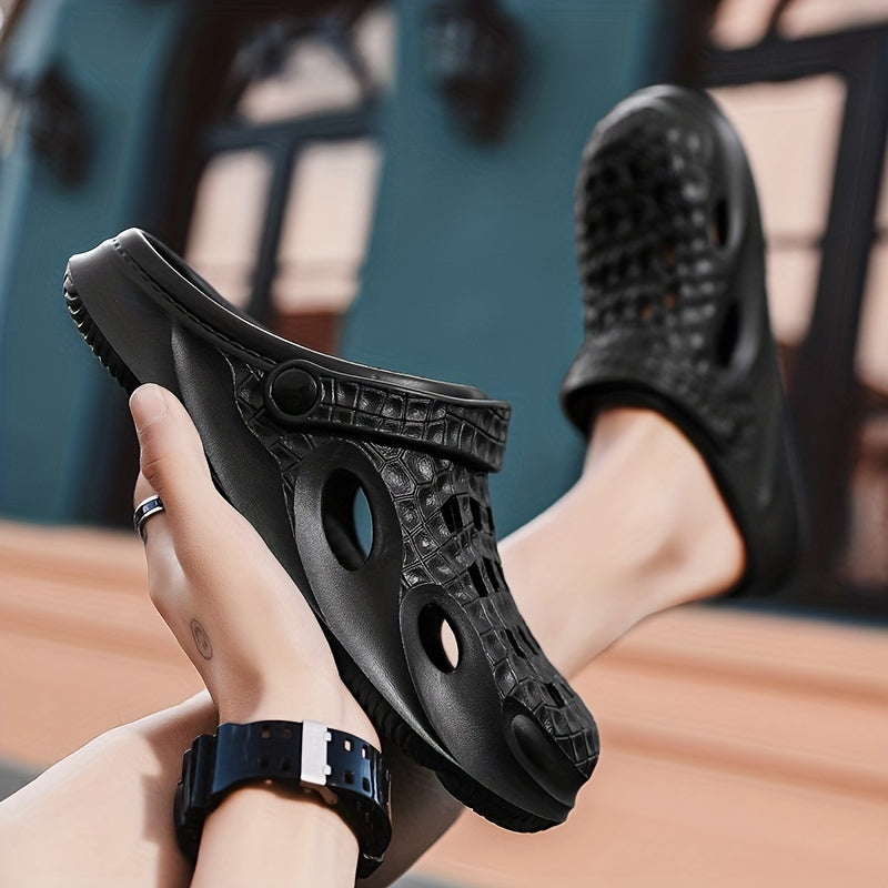 Men's Closed Toe Clogs Slip-On Sandals Soft Sole Outdoor Garden Shoes
