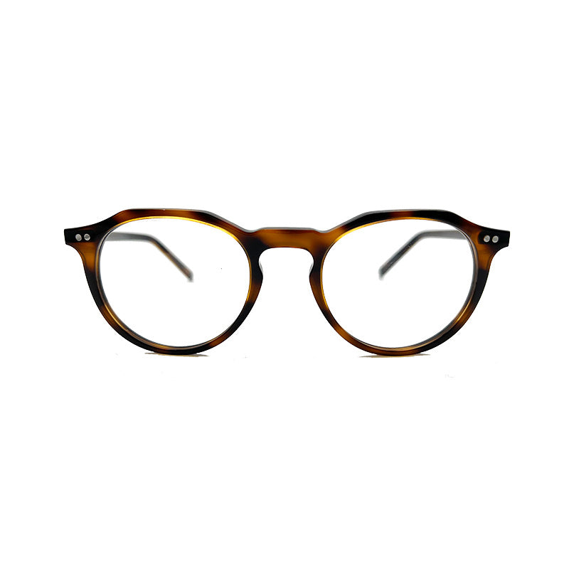 European American Retro Style Glasses Frame Brown Pattern Myopia Adjustable