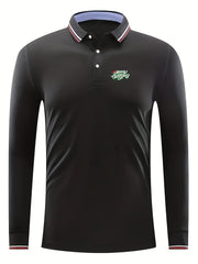Men's Merry Christmas Print Long Sleeve Shirt