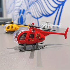 Alloy Model Helicopter Keychain Realistic Bag Pendant Car Key Charm