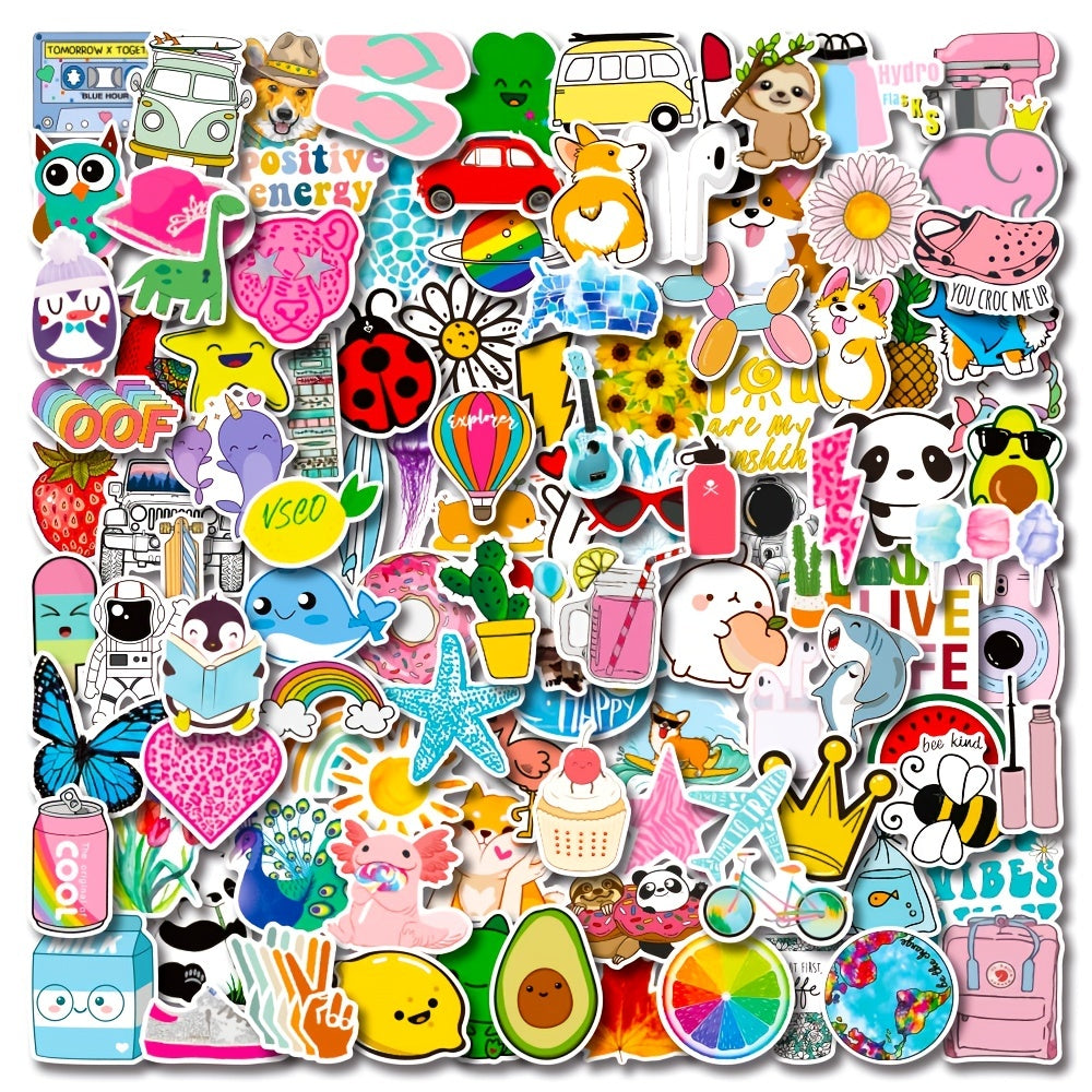 110pcs Vsco Vinyl Waterproof Stickers Laptop Skateboard Stickers