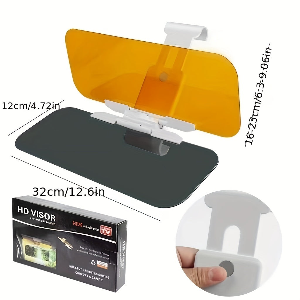 2 in 1 Car Sun Visor Night Anti Glare UV Blocking Sunscreen Non Glare Goggles