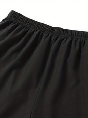Men's Colorful Zipper Shorts Loose Fitting Sporty Shorts