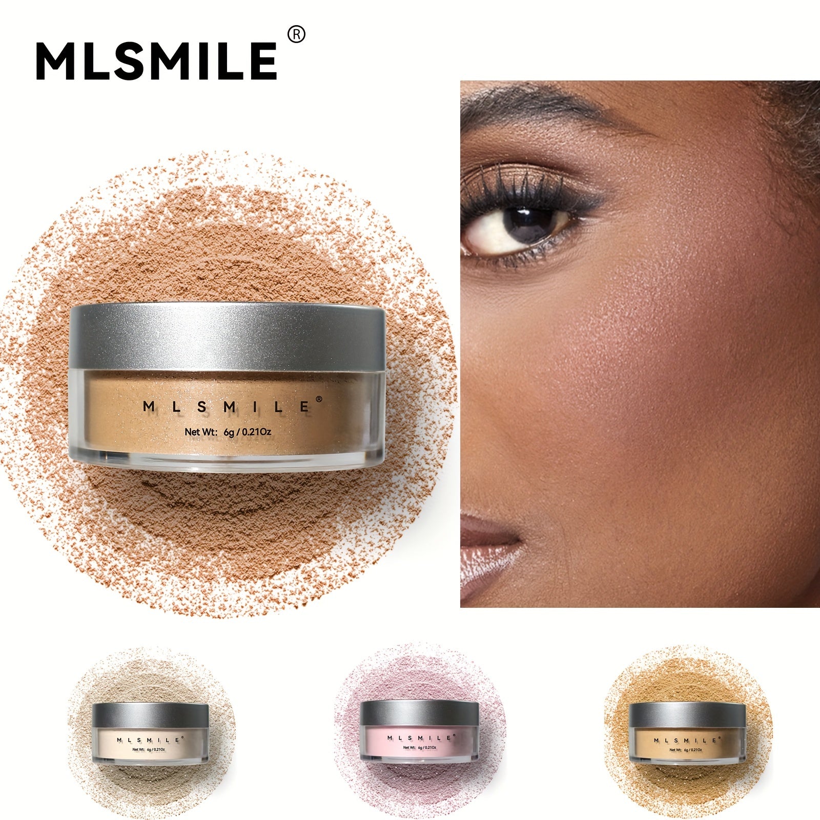 4 Colors Contouring Loose Powder Concealer And Setting Powder