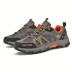 Men's Breathable Hiking Sneakers, Non Slip Outdoor Shoes