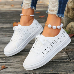 Women's Hollow Out Lace-up Sports Shoes Comfortable Leisure Style