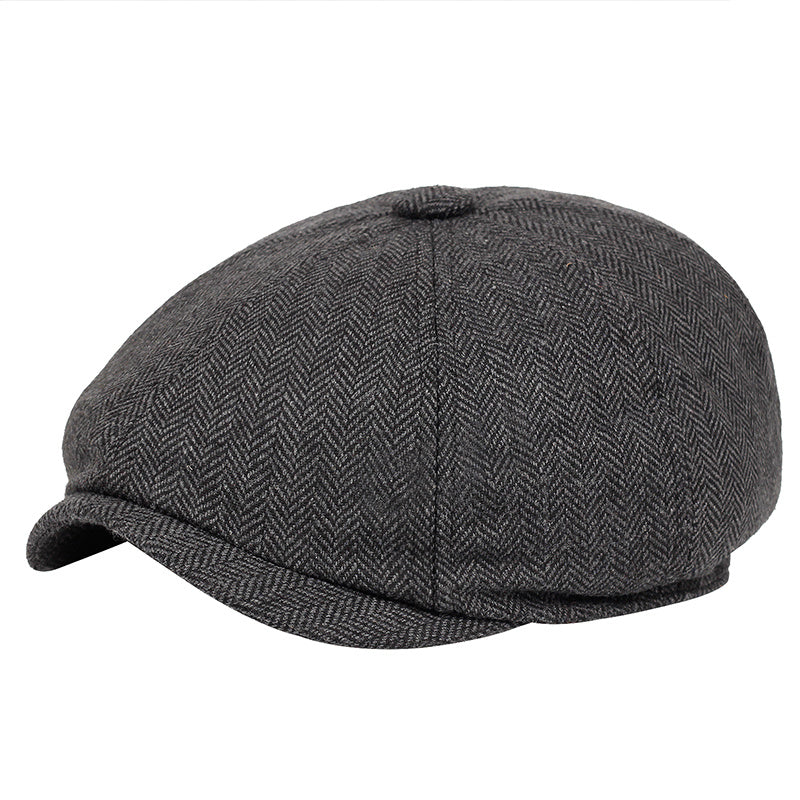 Men's Plaid Newsboy Hat - Stylish Cap for Every Day Wear