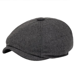 Men's Plaid Newsboy Hat - Stylish Cap for Every Day Wear