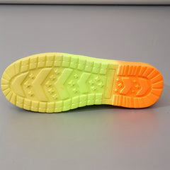 Women's Rainbow Heart Print Canvas Shoes Casual Lace Up Outdoor Shoes