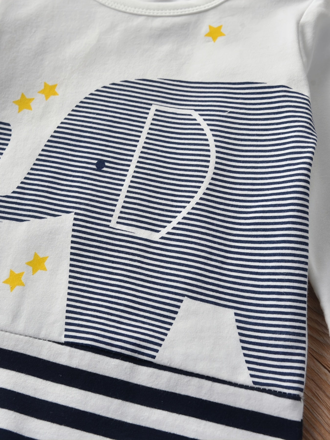 Cute Elephant Stripe Romper for Newborns - Unisex