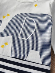 Cute Elephant Stripe Romper for Newborns - Unisex