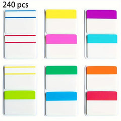 960 Pcs 5.08 Cm Sticky IDex Tabs Page Markers - 12 Colors