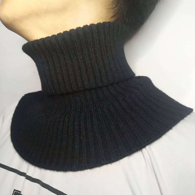 Men's Woolen Neck Muffler Knitted Scarf Cold Weather Warmth