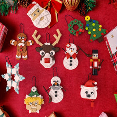 DIY Holiday Ornaments Gift Set - Puzzle Construction Toy Block