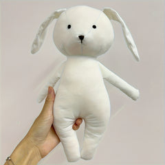 Gray & Striped Bunny Doll Soft Plush Rabbit Toy Adorable Baby Gift