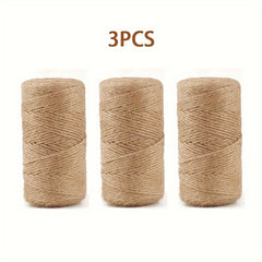 100m Hemp Rope Hand-woven DIY Thin Jute Retro Decor Bundle Rope
