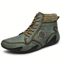 Men's Casual Boots Non Slip Comfort Ankle Boots Lace up For Driving Work