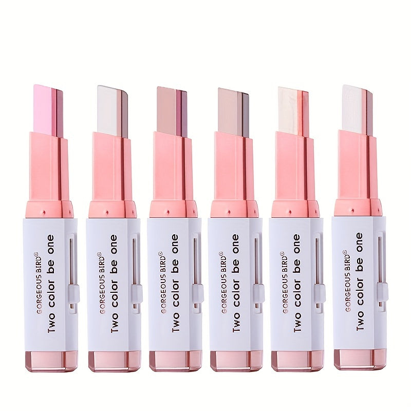 Two Tone Gradient Eyeshadow Stick Waterproof Long Lasting 2 In 1 Eye Makeup
