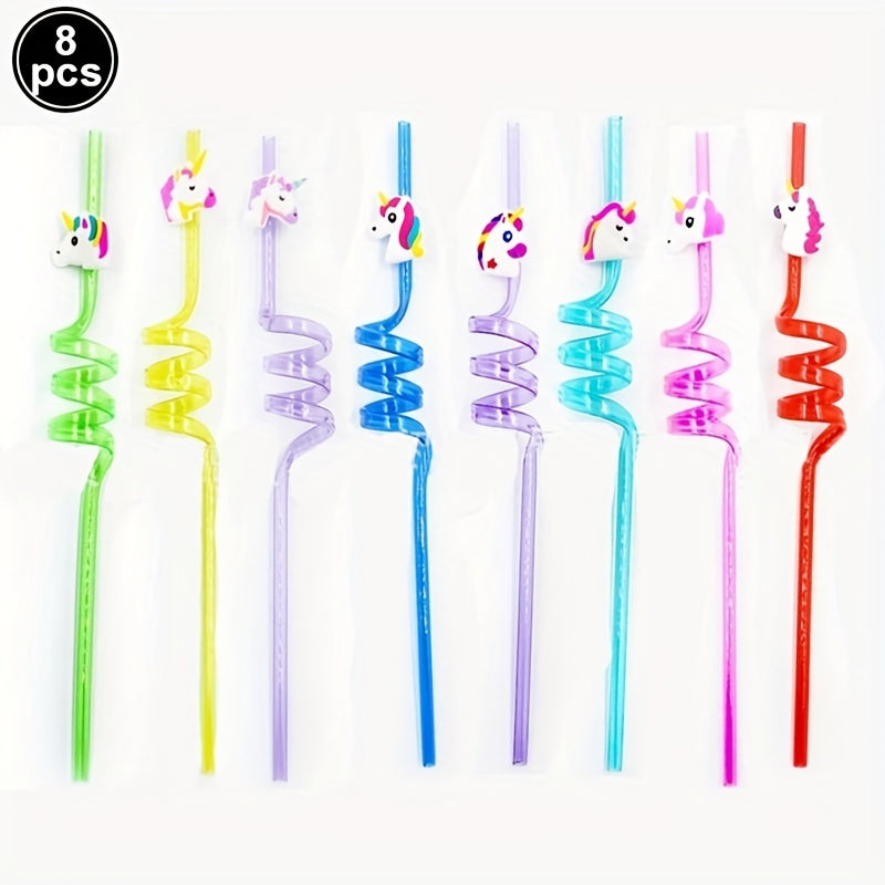 8 Magical Mermaid Drinking Straws for Kids' Parties