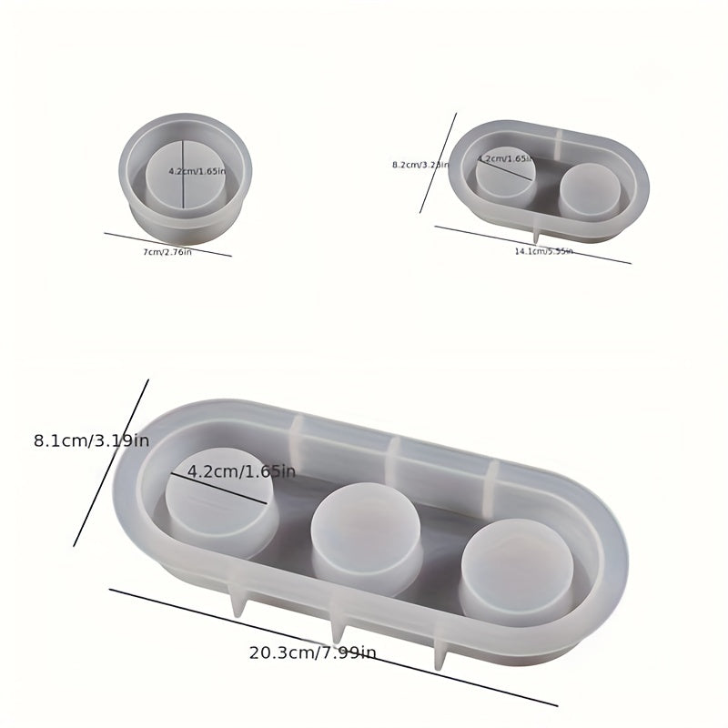Crystal Epoxy Resin Silicone Mold Candle Holder Home Decoration
