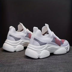 Women's Breathable Sneakers Low Top Lace Up Shoes
