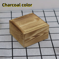 Small Wooden Storage Box with Lid for Home Storage
