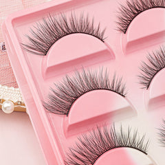 5 Pairs Soft 3D Mink False Eyelashes Reusable Cat Eye Lashes