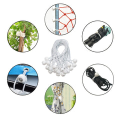 30pcs Ball Bungee Cords Tarp Canopy Bungee Balls Elastic Bungees