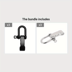 1pc U Anchor Screw Pin Cord Rope Bracelet Buckle Outdoor Survival Accessories