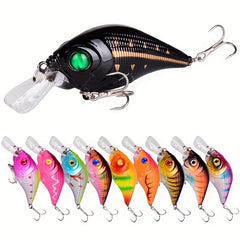 10pcs 11g Crankbait Wobbler Fishing Lure Bionic Floating Jerkbait Tackle