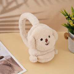 Winter Ear Warmers Cartoon Puppy Hand Wash Perfect Fit Knit