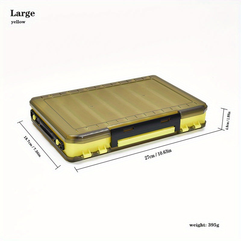 Plastic Double Sided Fishing Tackle Box Storage Case