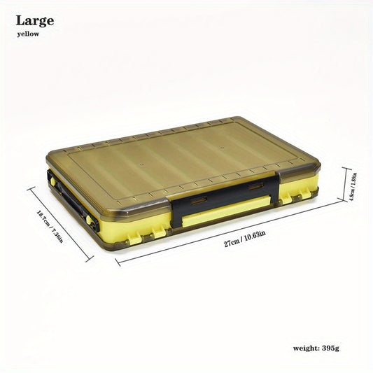 Plastic Double Sided Fishing Tackle Box Storage Case