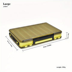 Plastic Double Sided Fishing Tackle Box Storage Case