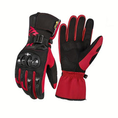 Waterproof Carbon Fiber Riding Gloves for Motorcycle Outdoor Cycling