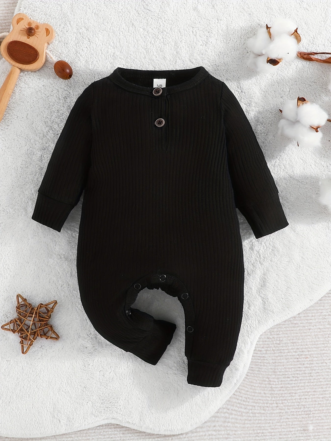 Striped Long Sleeve Romper for Baby Boys & Girls