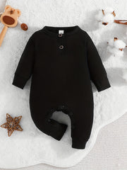 Striped Long Sleeve Romper for Baby Boys & Girls