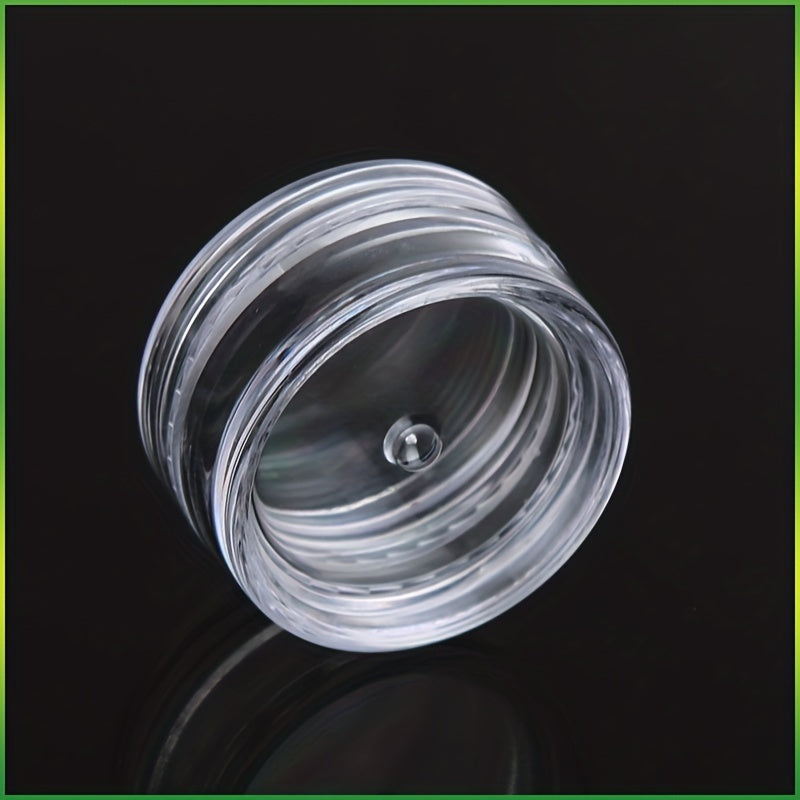 10pcs 2 5ML Clear Plastic Jewelry Bead Storage Box Small Round Container