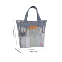 Portable Beach & Swimming Mesh Bag w/ Shower Organizer