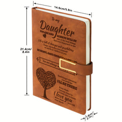 Engraved Bible Verse Journal Daughter Gift, A5 Notebook Religious