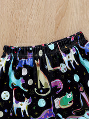 4pc Toddler Girls Animal & Heart Graphic Elastic Waist Sports Shorts