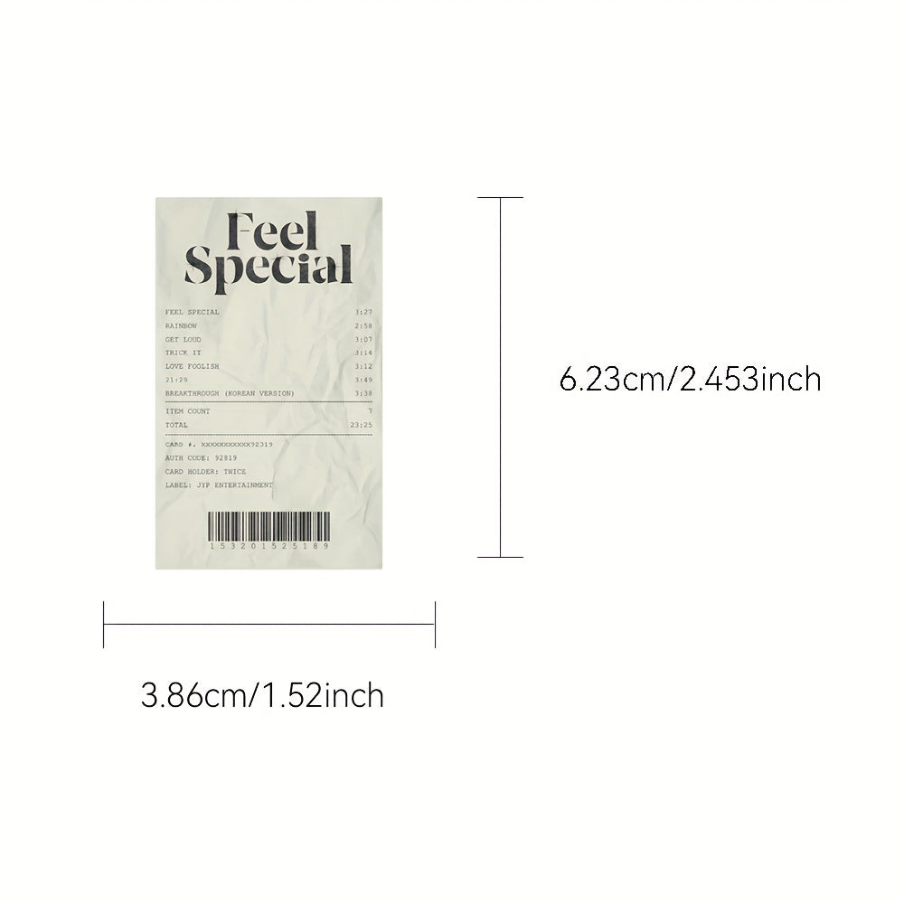 50 Pack Adhesive Vintage Invoice Statement Transfer Paper