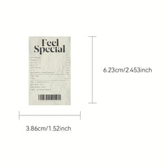 50 Pack Adhesive Vintage Invoice Statement Transfer Paper